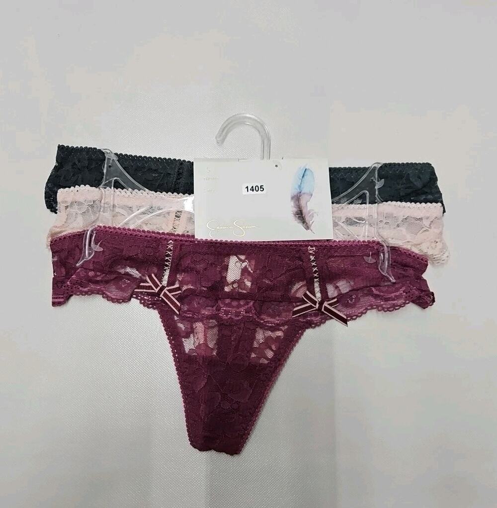 Jessica Simpson Thong Size Small Multicolor 3pk New